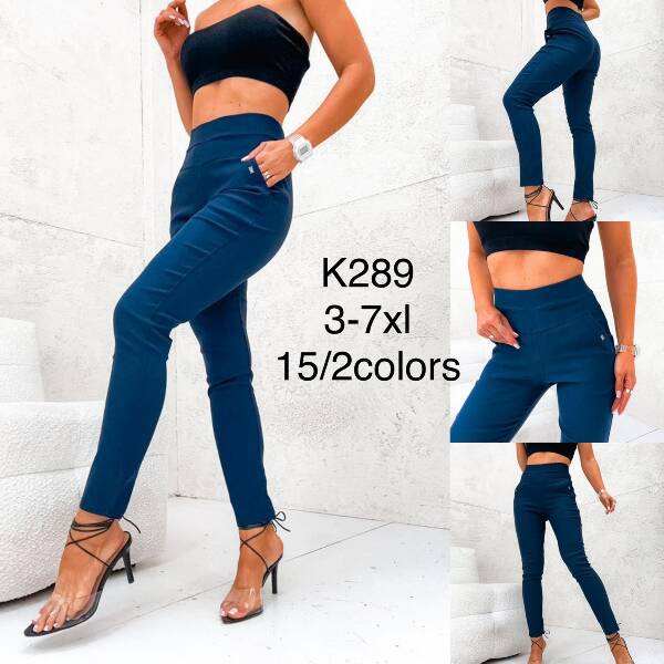 Spodnie damskie  Roz 3XL-7XL, Mix kolor Paczka 18 szt